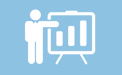 Summer Systems Program Management Icon score card blue - Summer Systems